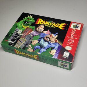 Rampage World Tour Nintendo 64 N64 complete cib